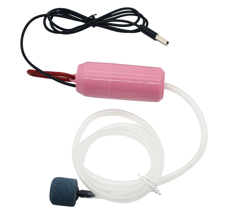Аквариумный кислородный воздушный насос USB маленький Оксигенатор для аквариума бесшумный компрессор мини-аэратор портативные аквариумные