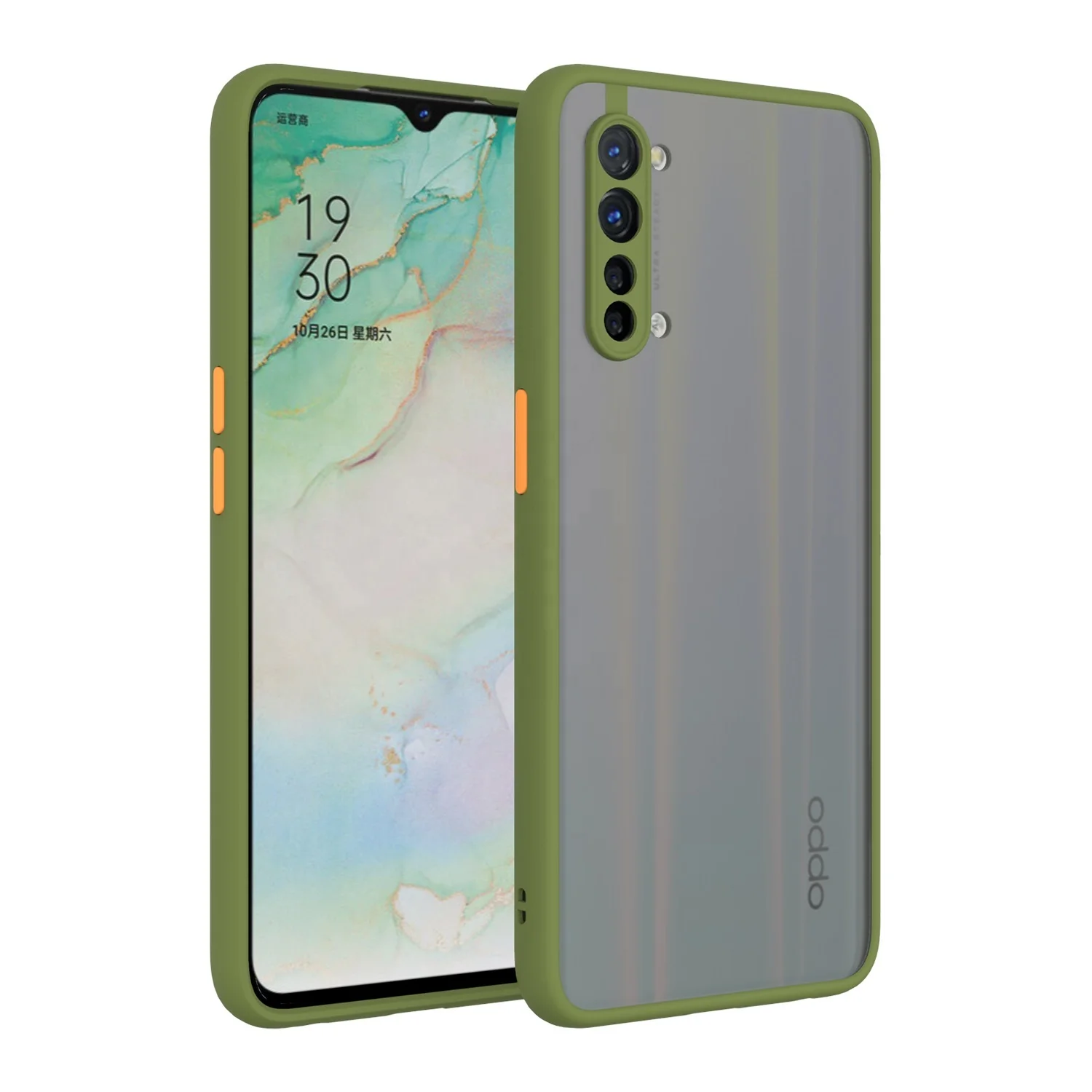 2020 Fancy Sensation Matte Mobail Cover Flexible TPU PC Mobilephone Phone Case for Oppo Reno3 5G Reno 3 Youth 4 Pro Ace 2 A8 A1k