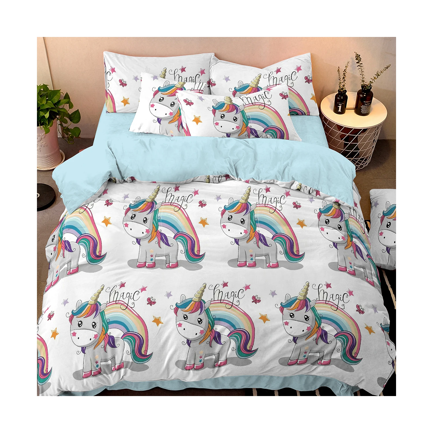 Cheap price cartoon children 100% polyester microfiber printed bed sheet fabric