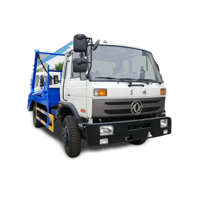 Chengli factory supply 8 CBM garbage skip loader for sale swing arm garbage truck dongfeng garbage truck