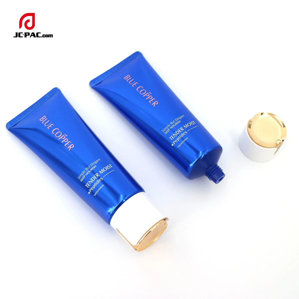 100g Manufacturer Supply 40mm Diameter Blue Color Squeeze Tubes Laminated Soft Tube for Whitening Cleansing Milk Cream Packaging