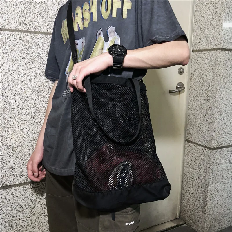 2 в 1, Сетчатая Сумка-тоут для покупок с логотипом на заказ