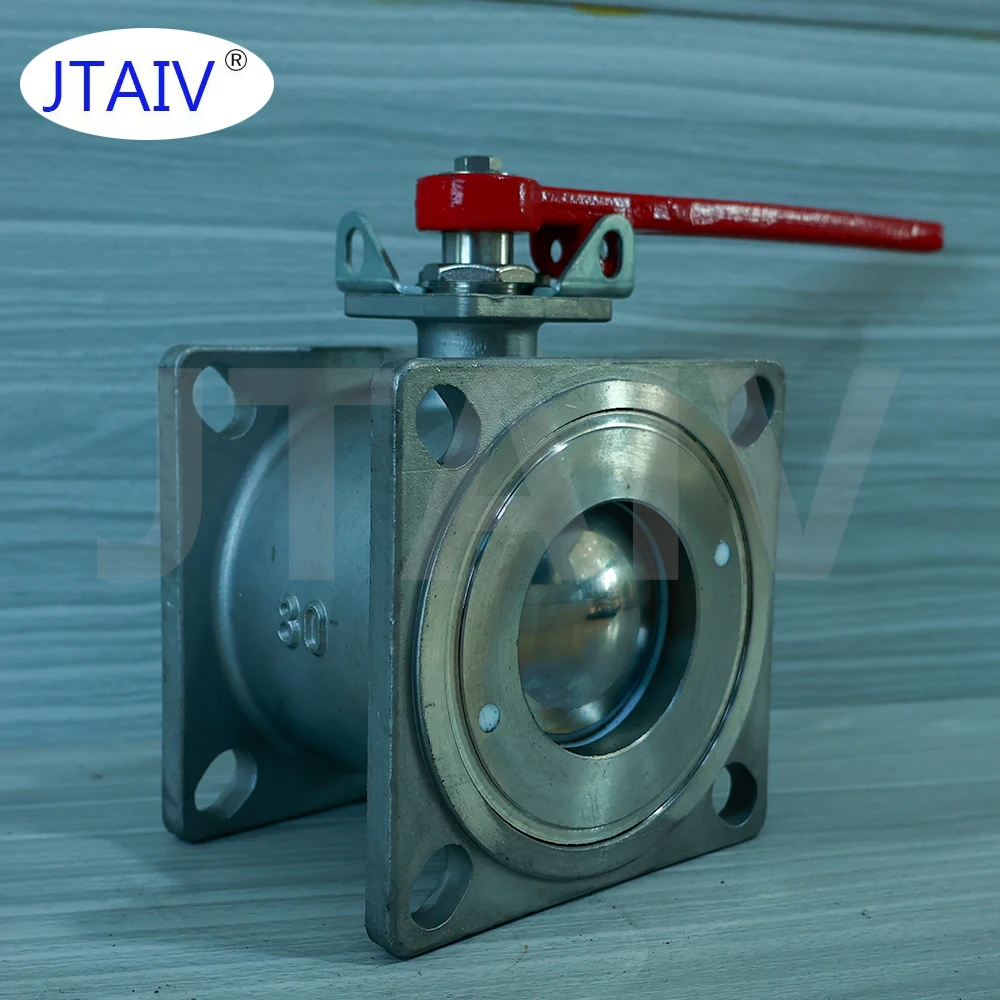 JTAIV China Standard Square Flange Ball Valve for Fuel Tanker Truck Fuxing square straight through ball valve