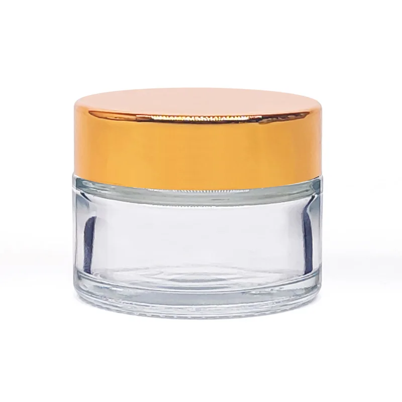 Potes De Vidro Com Tampas 30 Ml Custom Glass Skincare Jar Packaging Skin Care Body Cream Container