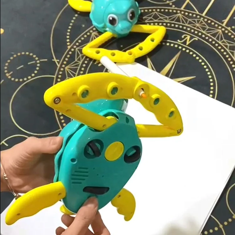 ITTL new design juguetes para nino educational drawing set cute turtle plastic diy drawing toys