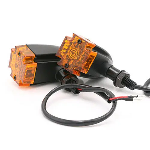 
12V Universal Motorcycle Cross LED Turn Signal Indicator Lamp For Harley BMW Honda Yamaha Suzuki Bobber Dirt bike Touring 