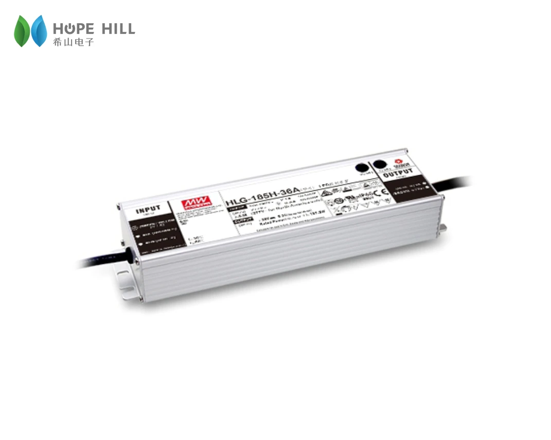 Оригинальный бренд MEAN WELL представляет HLG-185H-30 185W 30V постоянное напряжение + светодиодный драйвер постоянного тока импульсный источник питания светодиодного табло