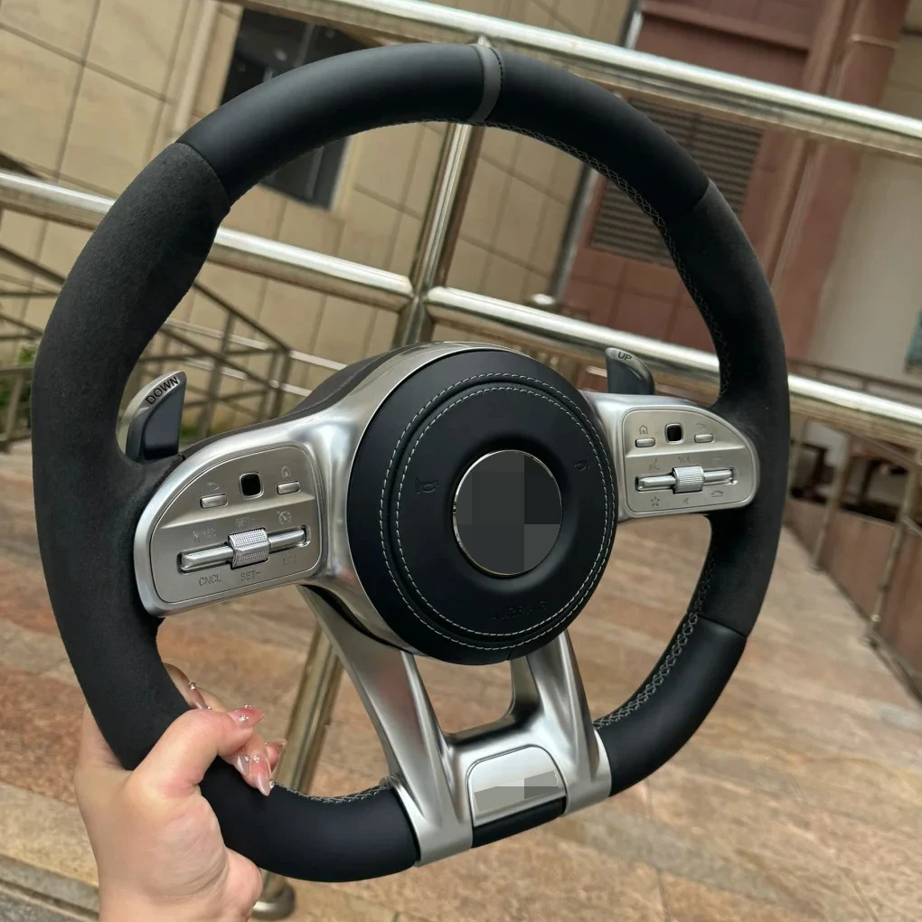 High Sport Performance old car retrofit leather Steering Wheel For Mercedes-Benz c180 c200 c204 c450 for Benz amg cls clk glk