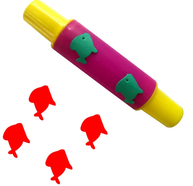 Kids Art Craft Sponge Kit Set Foam Roller Paint Flower Stamp
