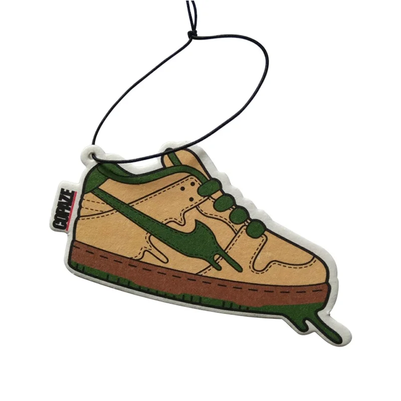 Cheap custom car air fresheners with different scent smiley face car hanging air freshener