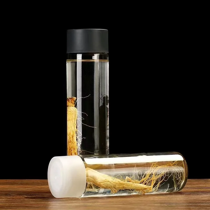 250ml 300ml 350ml 400ml 500ml 750ml Custom Logo Clear Glass Voss Water Bottle with Plastic Screw Cap For Juice