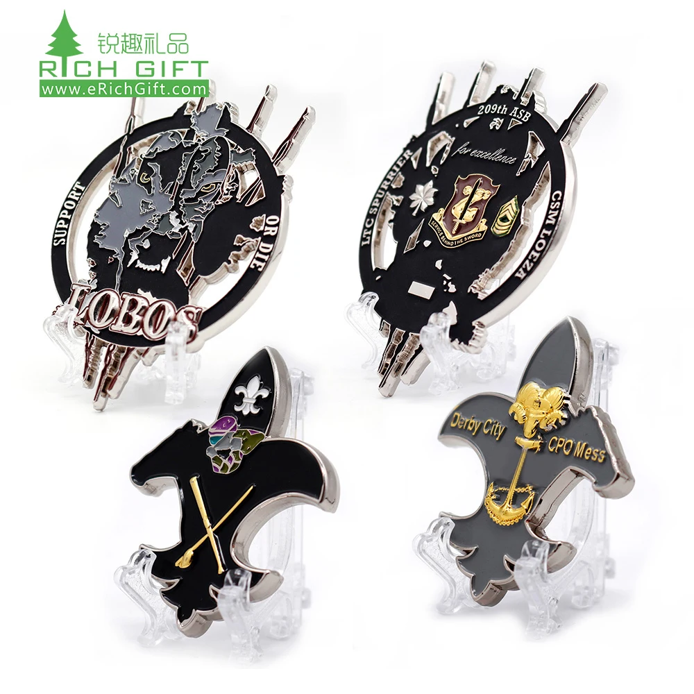 Free sample custom cute vivid coin metal nickel plating epoxy enamel 3D embossed carp fish logo coin bottle opener