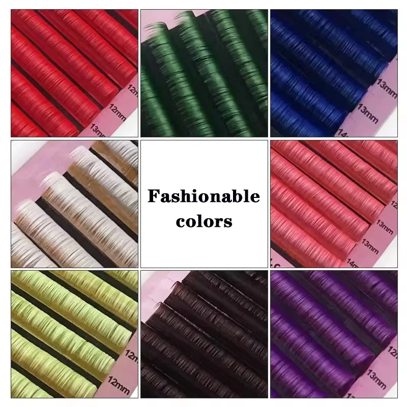 Handmade Classic Silk Individual Russian Volume Extensions DD Curl 0.05 0.03 C D Tray Cashmere PBT Tray Eyelash Extensions Boxed