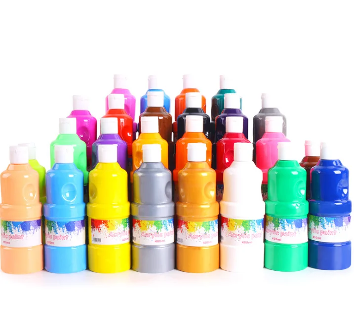 Economy acrylic bottle paint 400 ml for students and artists excellent coverage and fast drying with anti-fade pigment
