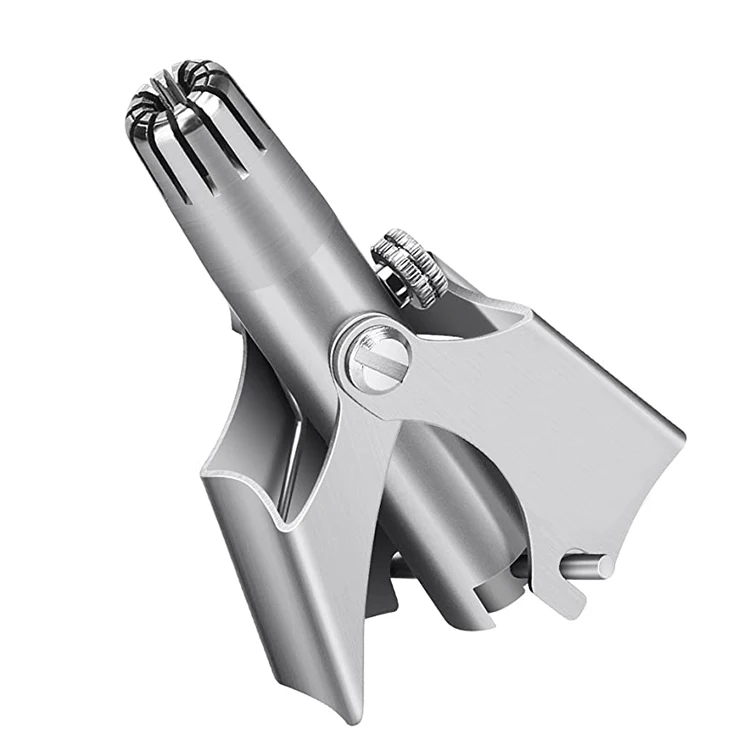 Portable Manual Nose Trimmer Men Stainless Steel No Battery Ear Hair Trimmer