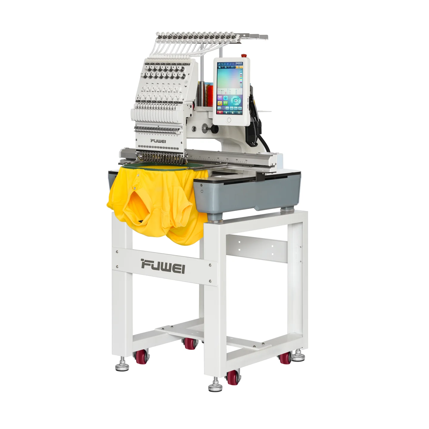 fuwei Newest single head computerized embroidery shoe machine with cap device with cheap price