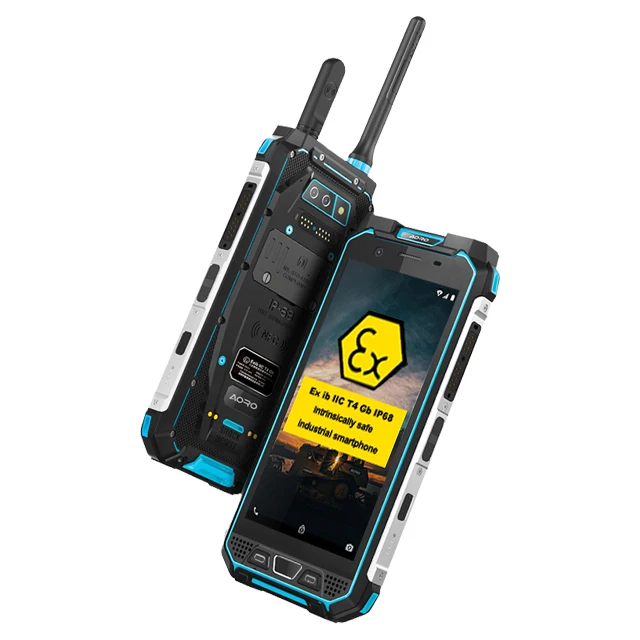 5.7inch rugged mobile scanner 8000Amh waterproof cell walkie fingerprint phone smartphone rugged ATEX cell phone