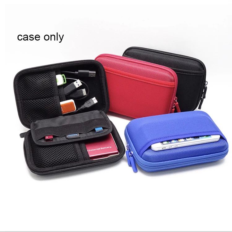 Portable hard disk drive shockproof travel external hard drive hdd battery charger carry case storage bags