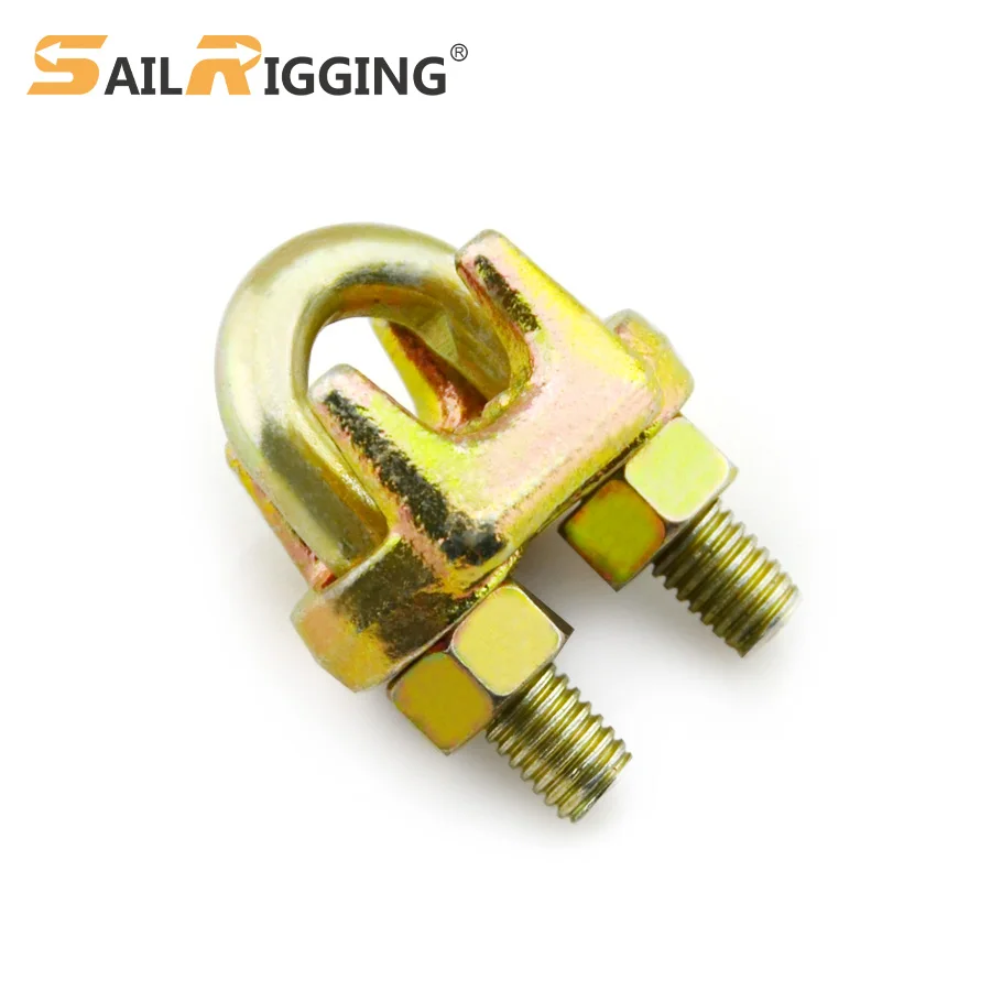 US Type Malleable Wire Rope Clip A Type Galvanized Malleable Rope Wire Clamp U Bolt Pinzas Para Cables De Acero