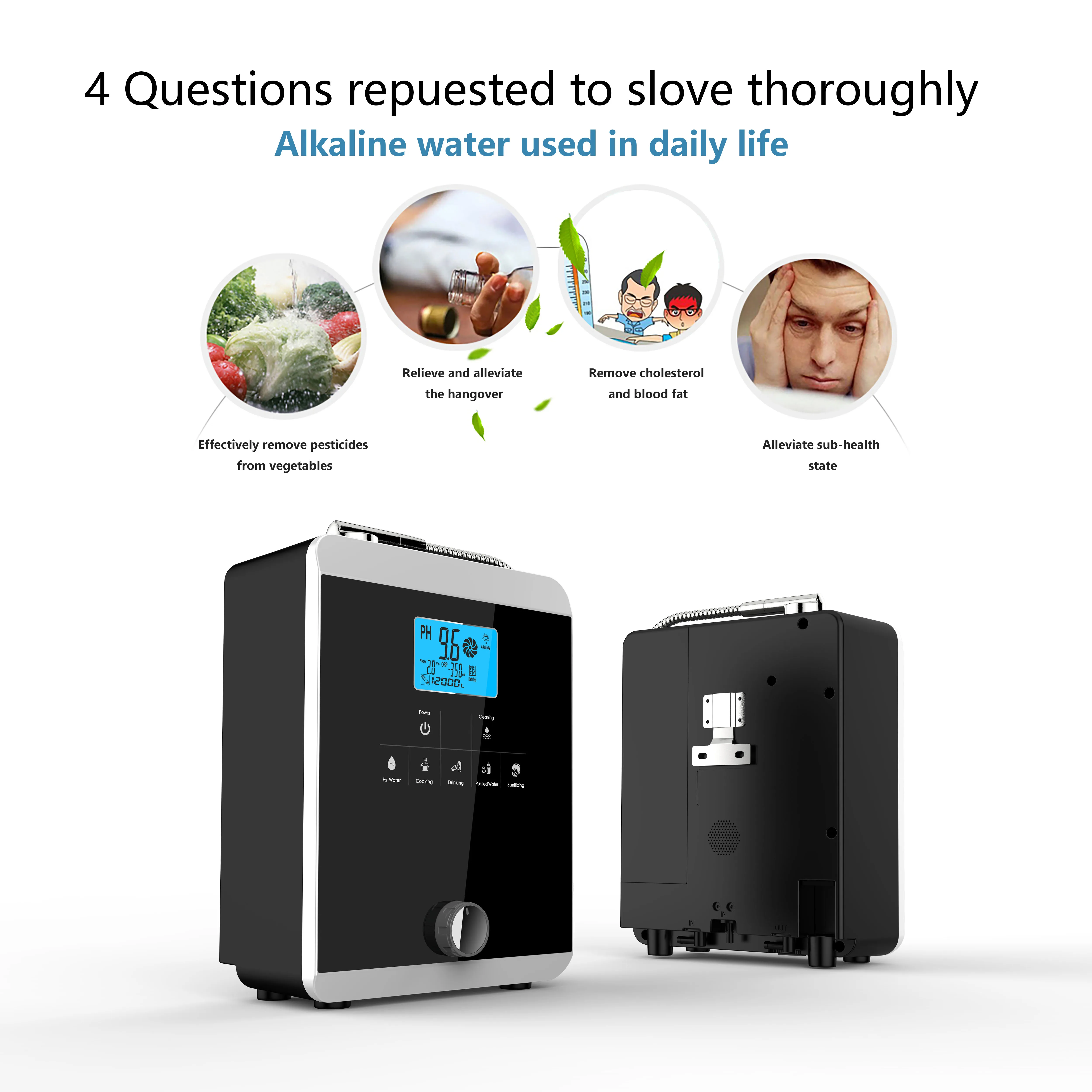 829 Commercial Multi-Functional Alkaline Water Ionizer Hydrogen Water Generator Filter Machine High-end Water Filters