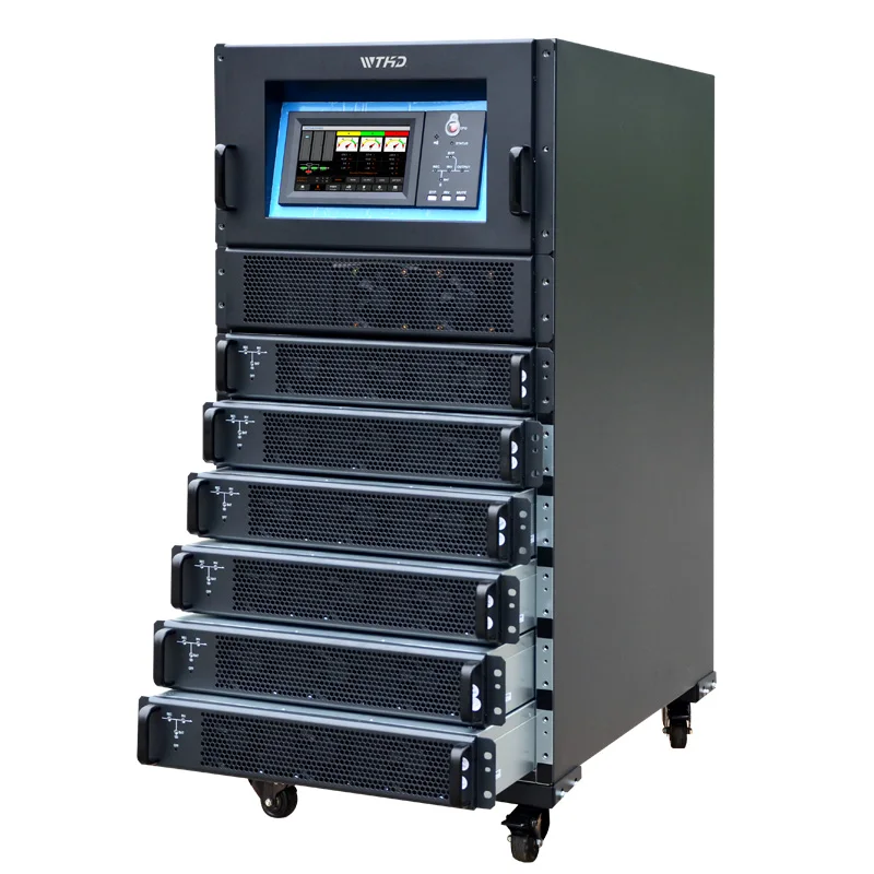 200KVA онлайн высокочастотный модульный UPS 3 фазы 380V Промышленный