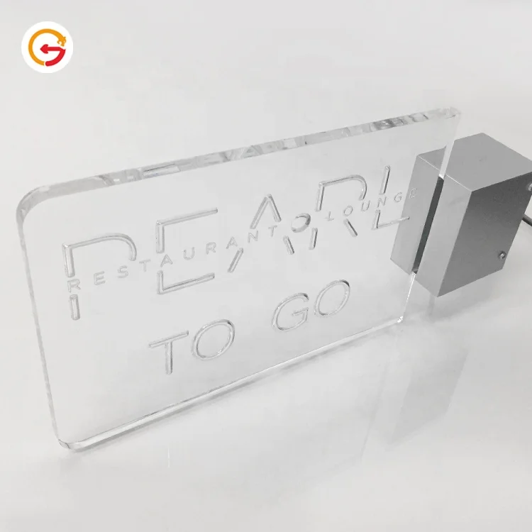 JAGUARSIGN Custom Shop Wall Mounted Led Acrylic Sign Board Room Wall Decoration LED Edge Lit Acrylic Logo Sign