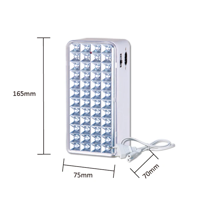 Factory Wholesale 48 led 3.5 w Transformer Charging rechargeable portable led emergency light