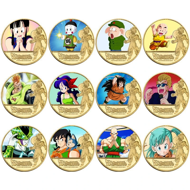 XR 24 типа Dragon Z Ball Sun Wukong позолоченные монеты коллекционные японские оптом