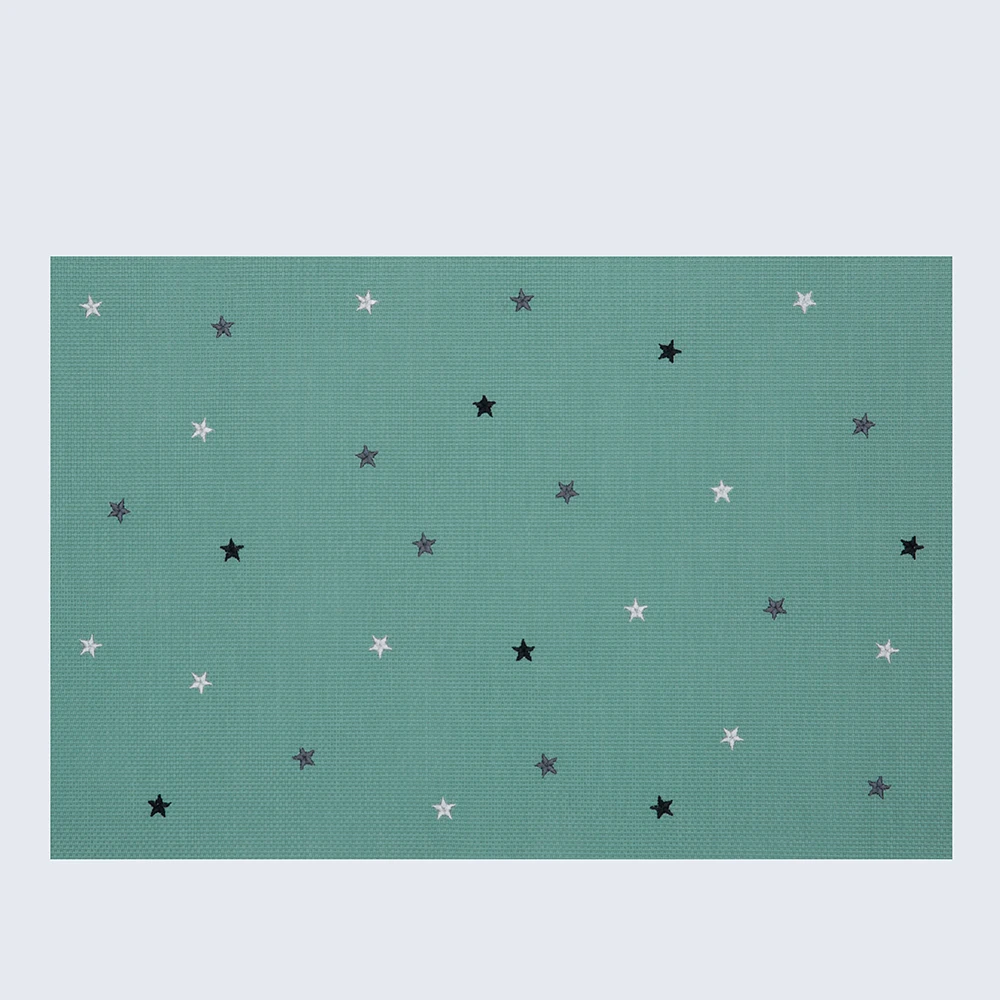 Many Colors Star Pattern Embroidered Table Mat Wholesale/decor Embroidery Coffee Table Placemat Mats & Pads Plastic Rectangle