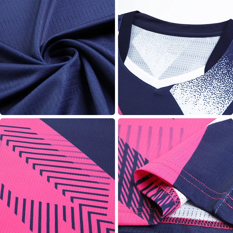 New design Fully Sublimate table tennis shirts mens apparel tennis wear club sports for women