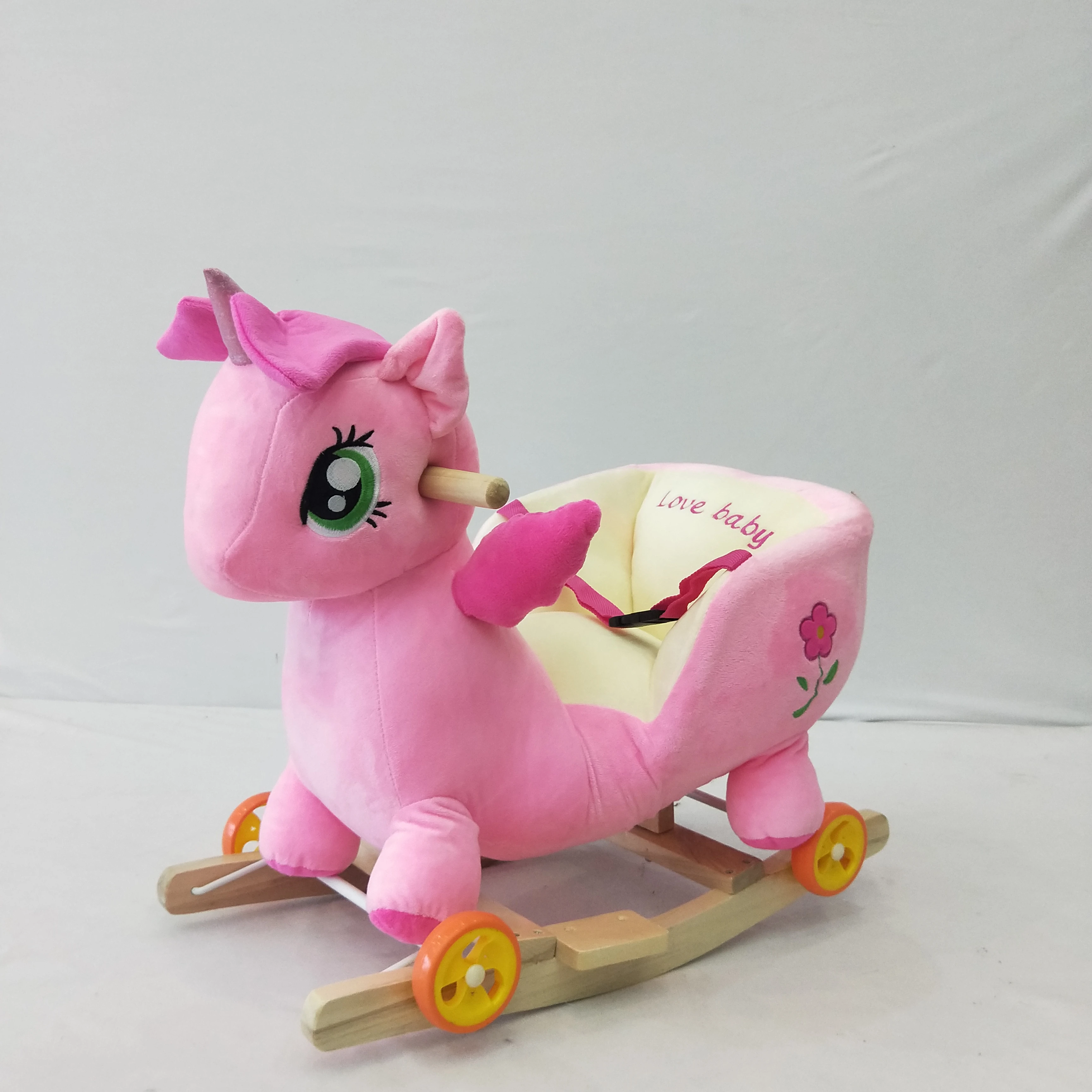 unicorn pony baby rocking  horse chair with 32 melodies music sound
