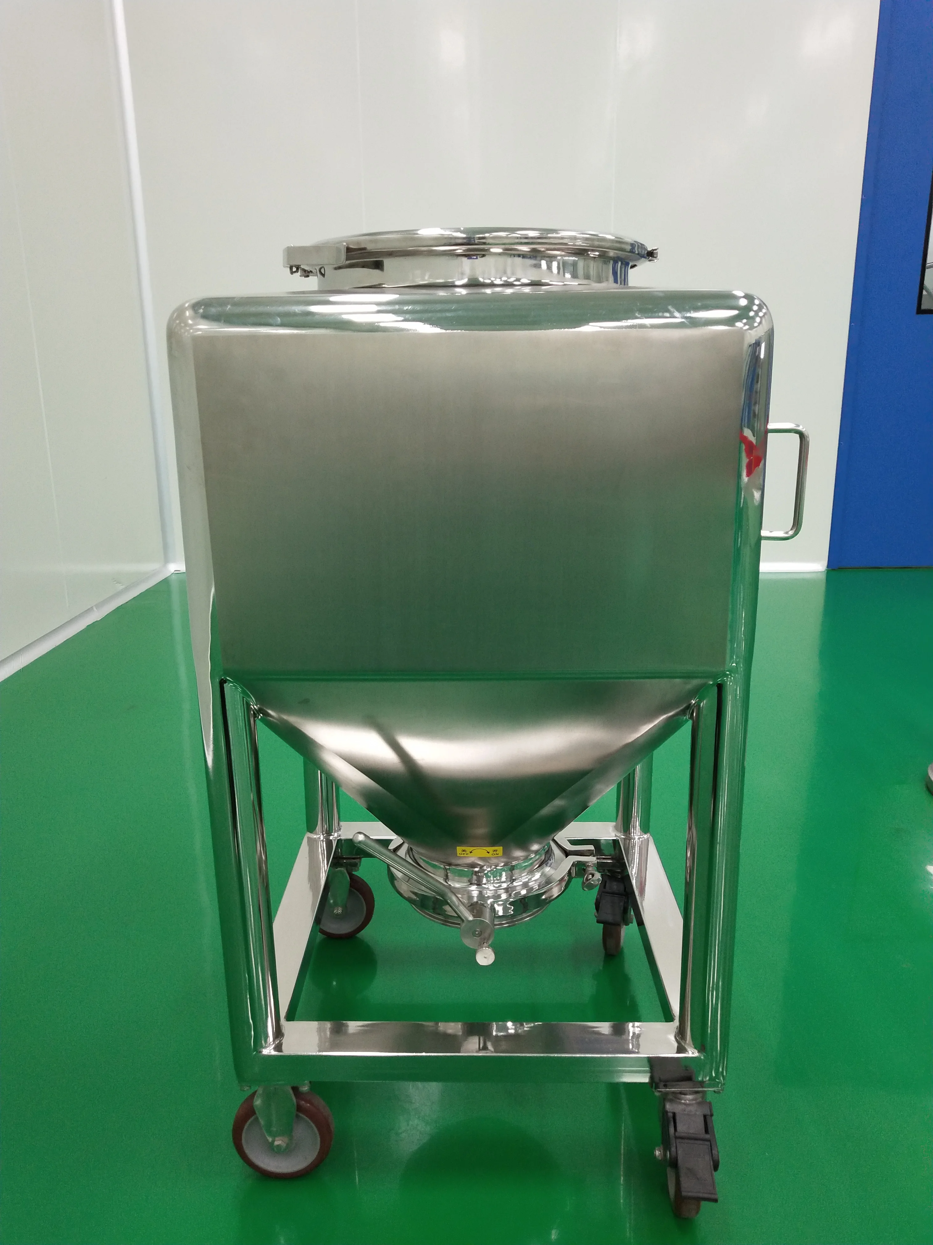 Stainless steel Automatic Pharmaceutical blender IBC Bin