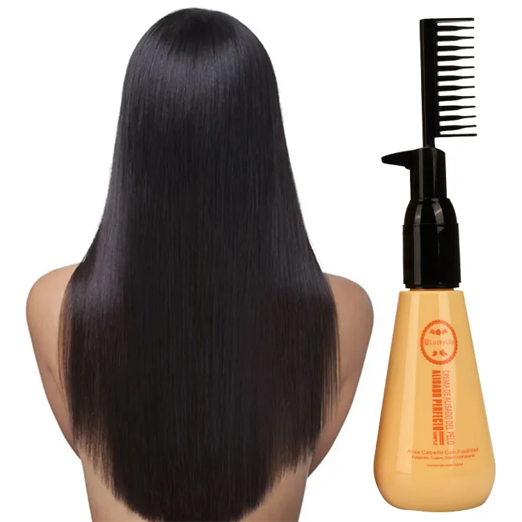 China Manufacturer Best Hair Straightening Cream With Comb Private Label Natural Hair Straightening Hair Relaxer Cream