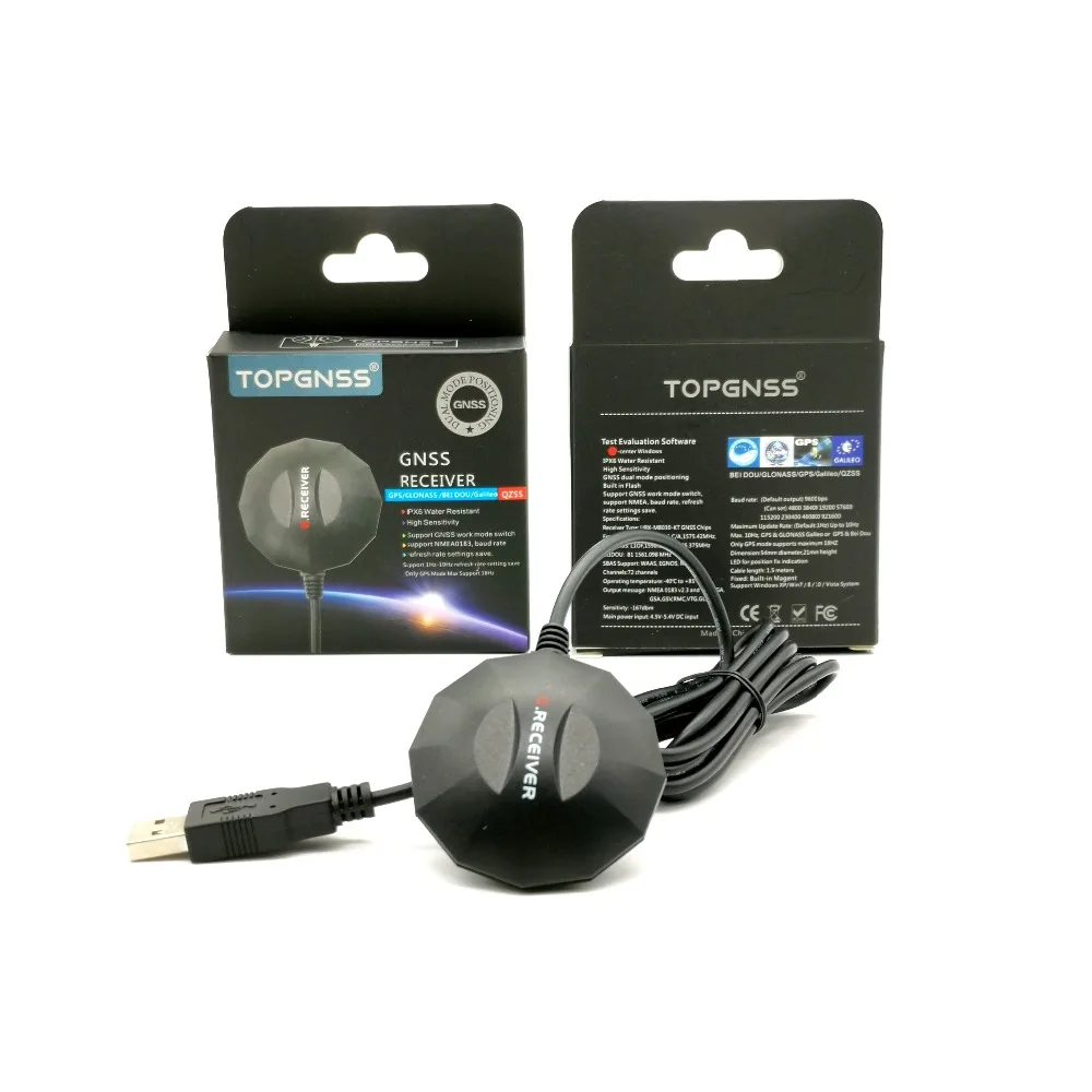 
gnss receiver USB GPS GLONASS GALILEO Receiver module GNSS100L USB GALILEO GPS GLONASS TOPGNSS receiver bu-353s4 