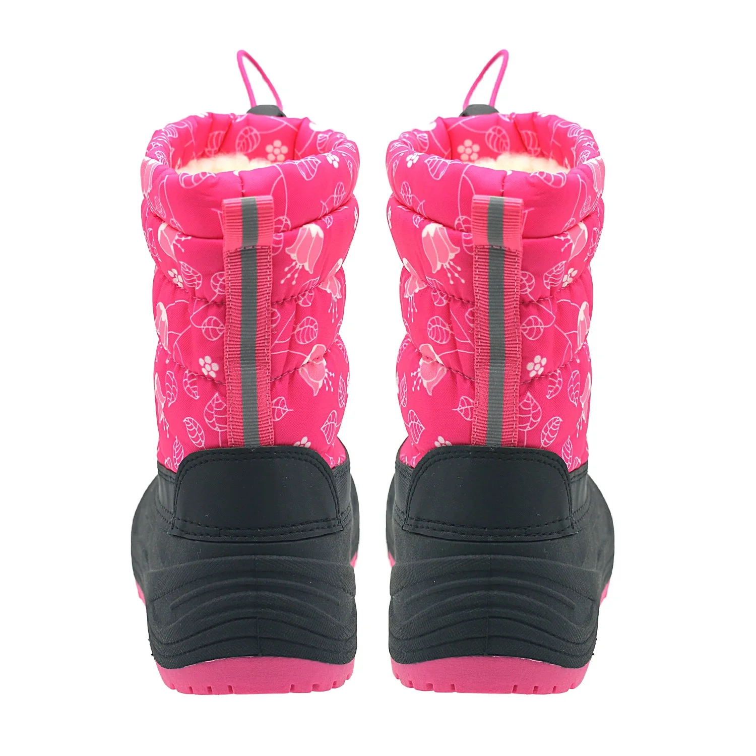 Kids Waterproof Girls Winter Boots Mid Calf Insulated Duck Boots snow boots for children