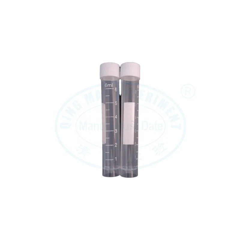 6ml laboratory PP cryogenic vial cryo tube  with graduation for lab analysis