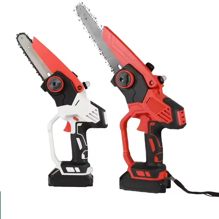 DIY Cordless Power Saws Electric Chain Saw One-Hand Portable Lightweight Mini Battery Chainsaw