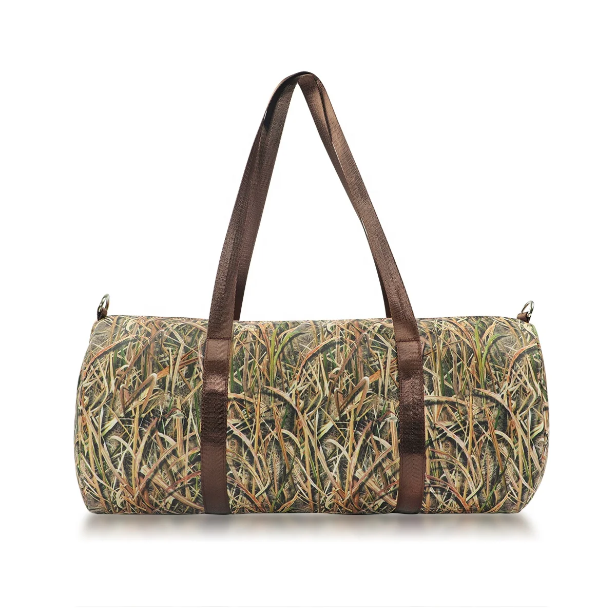 Custom large capacity kids travel weekender bags high quality hunting ducks print duffle bags