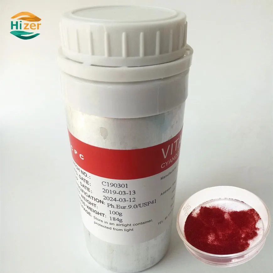 
Factory Supply Pharmaceutical Grade Methylcobalamin Vitamin b12 Powder 