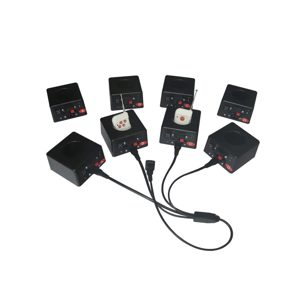 Remote control cold pyro stage fountain cold fire fireworks firing systems for wedding decoration