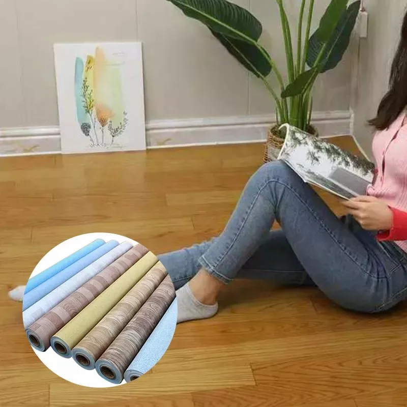 Wholesale cheap vinyl PVC roll plastic laminate sheets 3d plastic  flooring