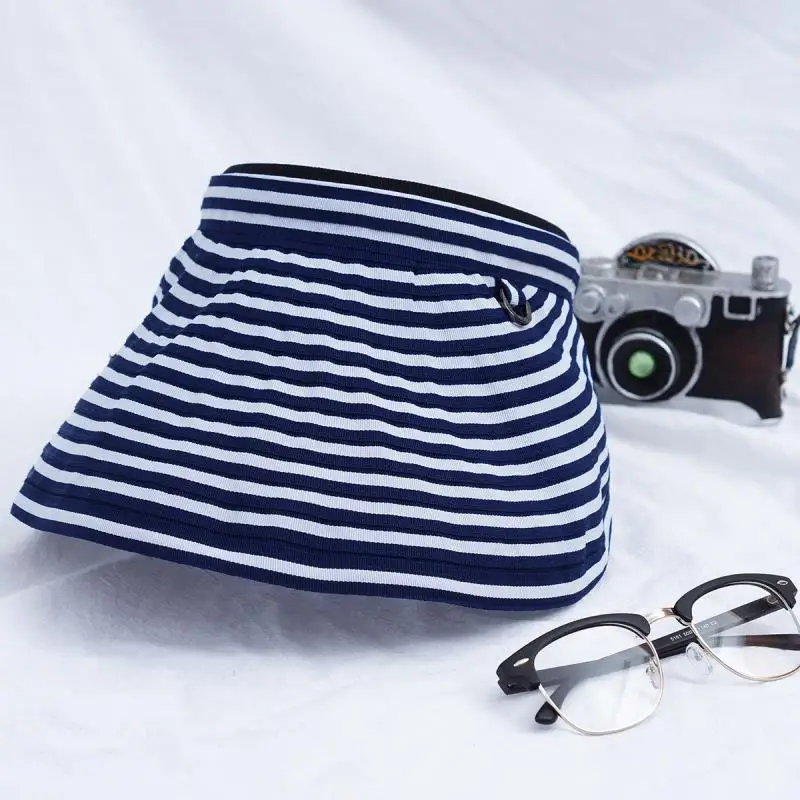 2024 hot selling black white striped sun protection spring summer quick dry waterproof gorras visor hat for women