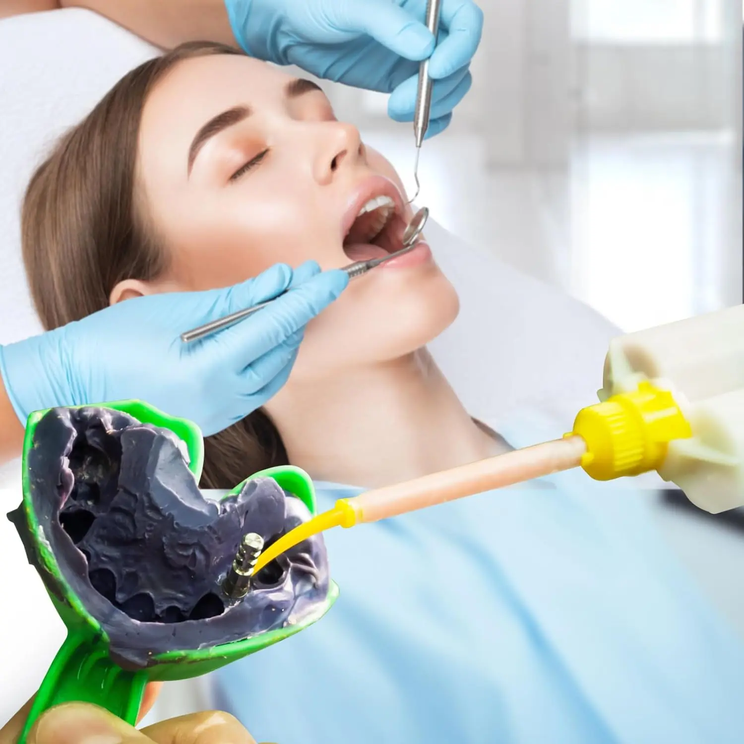 Стоматологические пластиковые одноразовые стоматологические насадки для смешивания одноразовая силиконовая резиновая головка