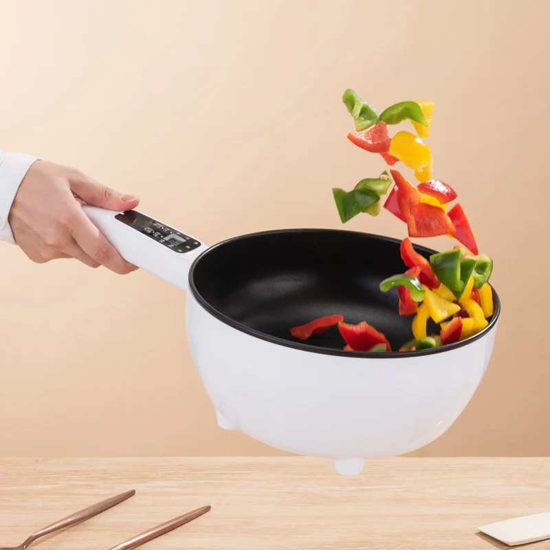 China Supplier Digital Electric Wok Cooker Non-Stick Multi-Function Wok With Portable Design