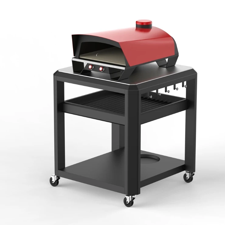 Grey BBQ Grill cleaning brick Pumice Stone brick barbecue Wood pellet two in one 12 inch bigger size Gas pizza oven 676-23