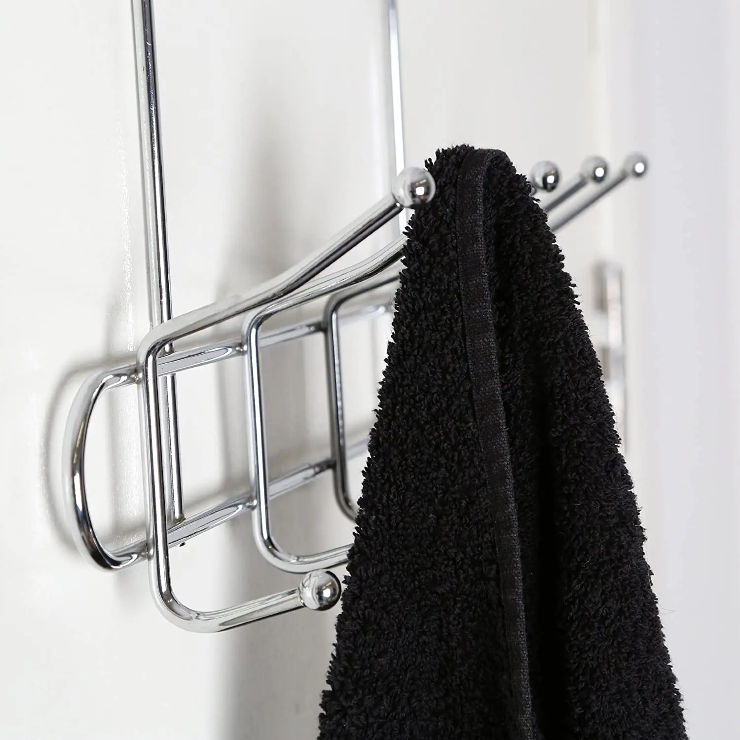 Hook door hanging chrome door rear no-punch hook kitchen bathroom hook