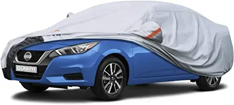 Oxford 6 Layers Car Cover Waterproof All Weather for Automobiles UV Protection Density Fabric