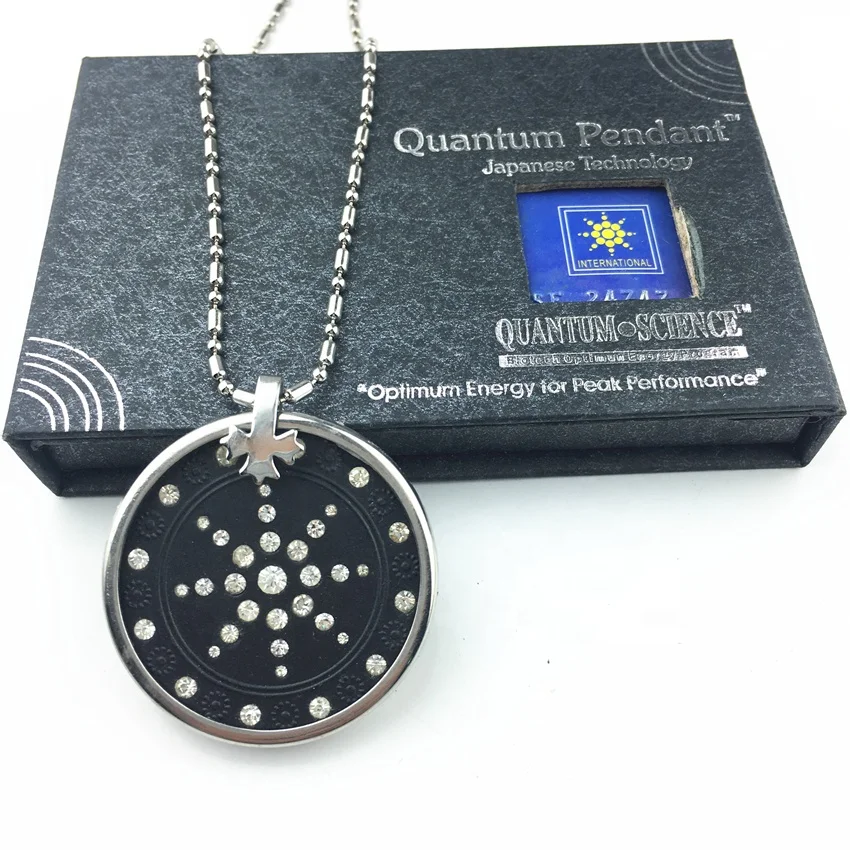 Stainless Steel Anion 100% Genuine Biowill Japan Necklace Lava Nano Quantum Science Bio Scalar Energy Pendant Designer