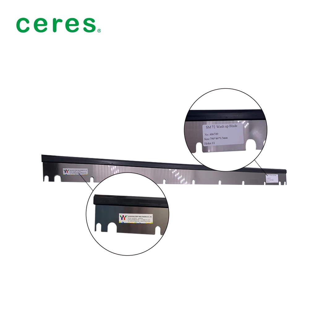 Printing Spare Part GTO52 Wash Up Blade for Clean the ink roller