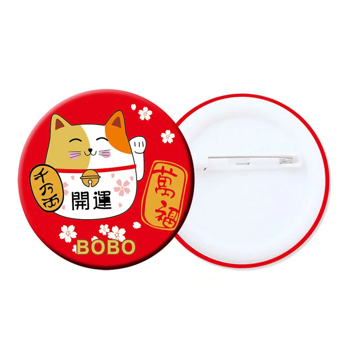 No Minimum Custom Round Pin Badges Blank Sublimation Buttons Safety Pin Button Badge